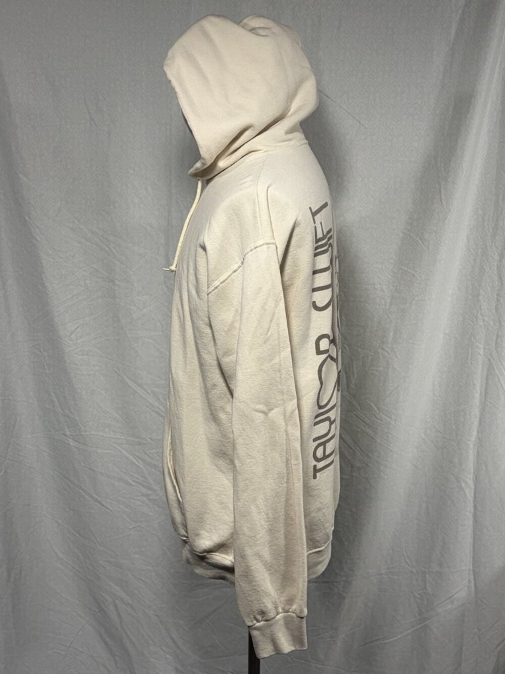 Taylor Swift Eras Tour Adult Hoodie Large Double SIded Graphic Music Thick Beige - Picture 4 of 5